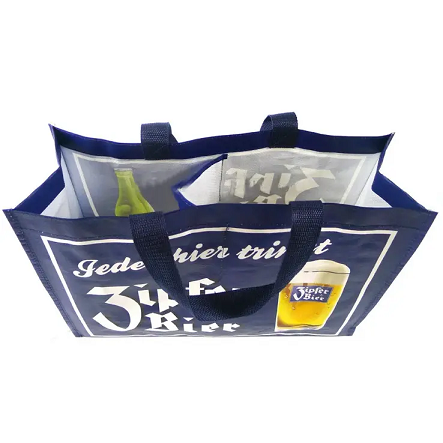 PP woven laminated grocery printed tote bag