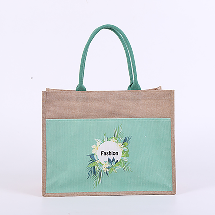 Reusable Jute Burlap Tote Bag