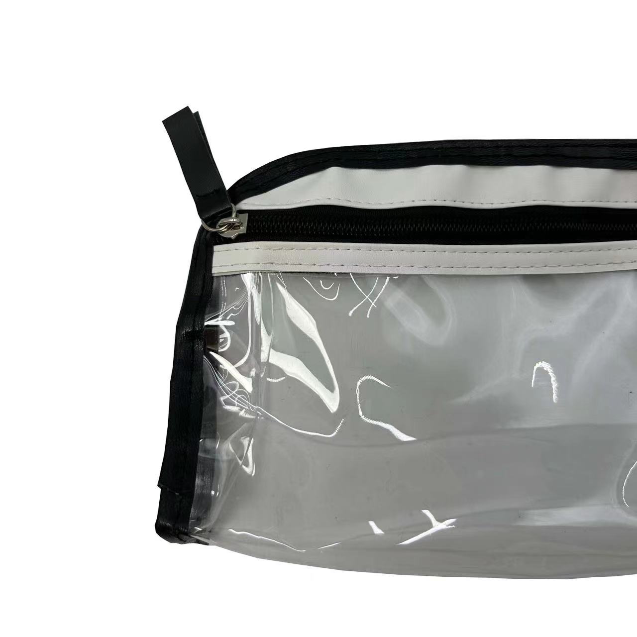 Cosmetic organizing bags with zipper