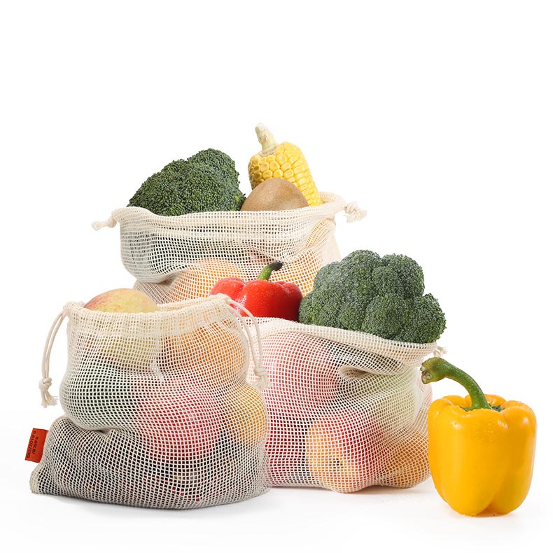 Vegetable Mesh Drawstring Bag