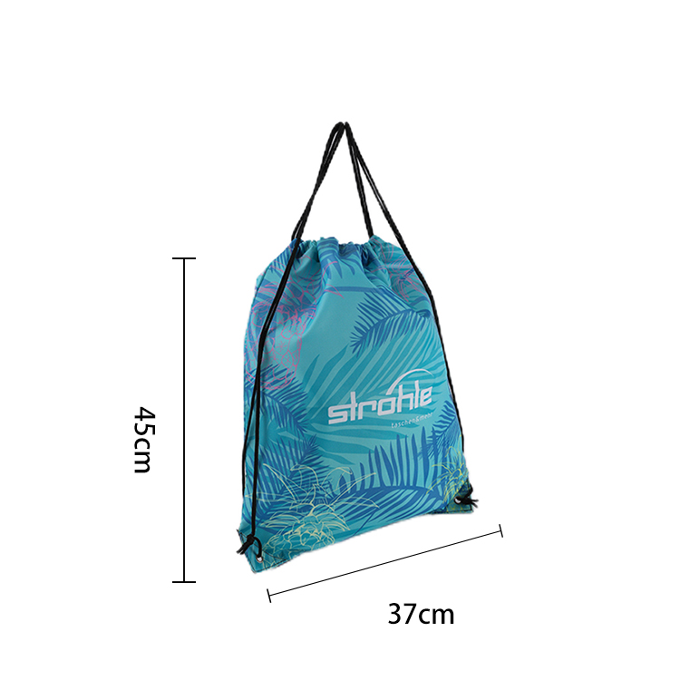 Hawaiian 210D Polyester Drawstring Bag