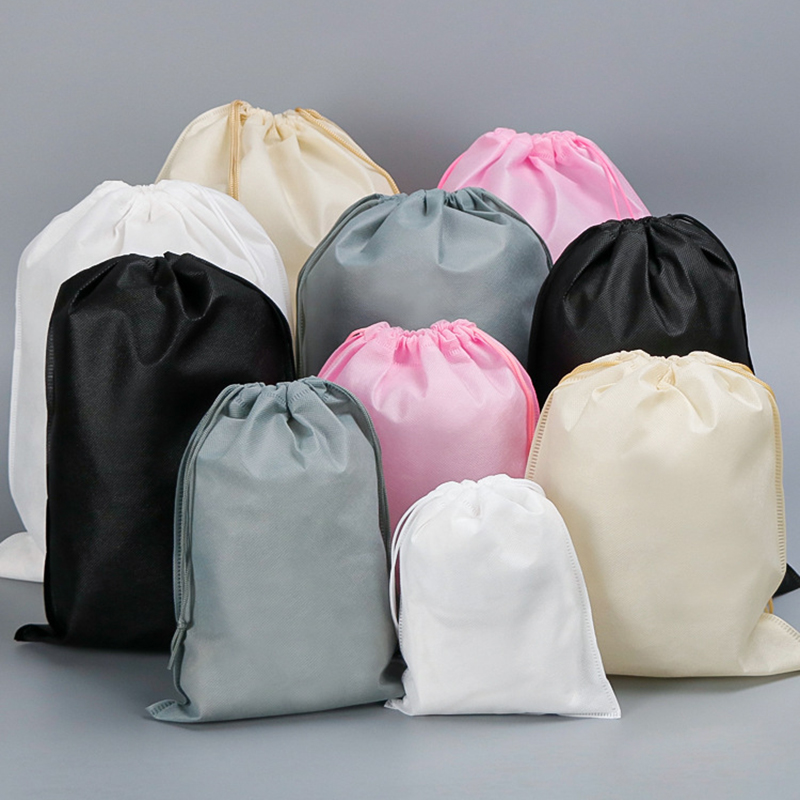 Multi size and colors non-woven drawstring bag