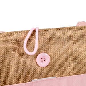 Printed letter Jute Tote Bag