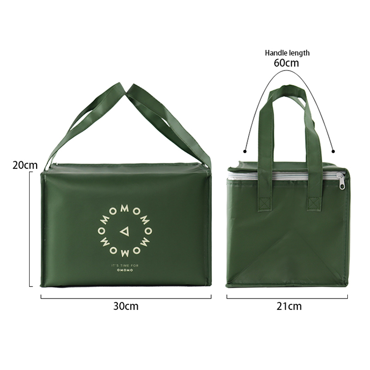 Insulated Grocery Picnic Zipper Cooler Bag