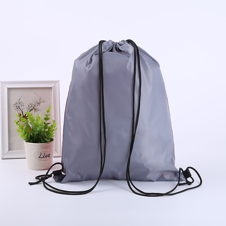 190t Polyester Drawstring Bag with pocket