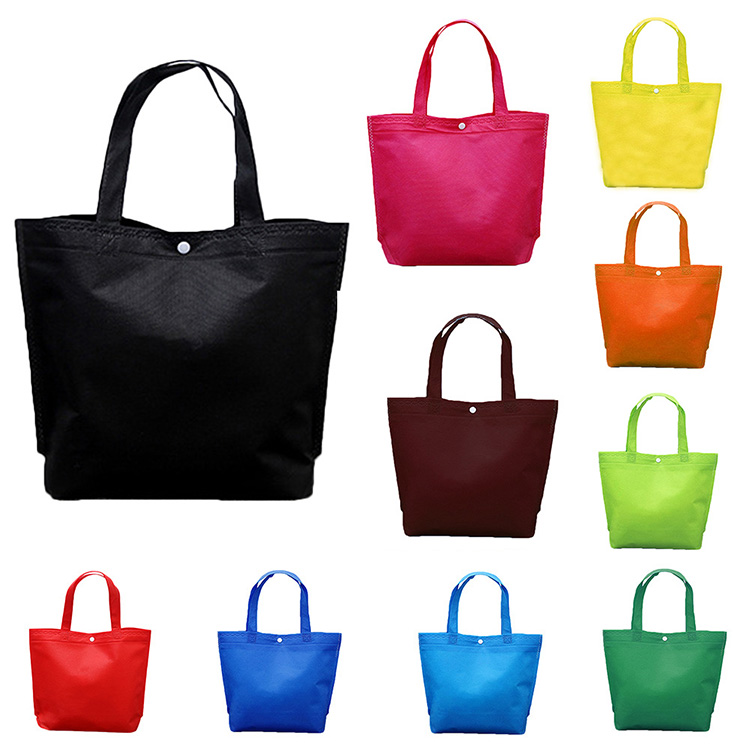 Multi-color Solid Color Non-woven Handbag