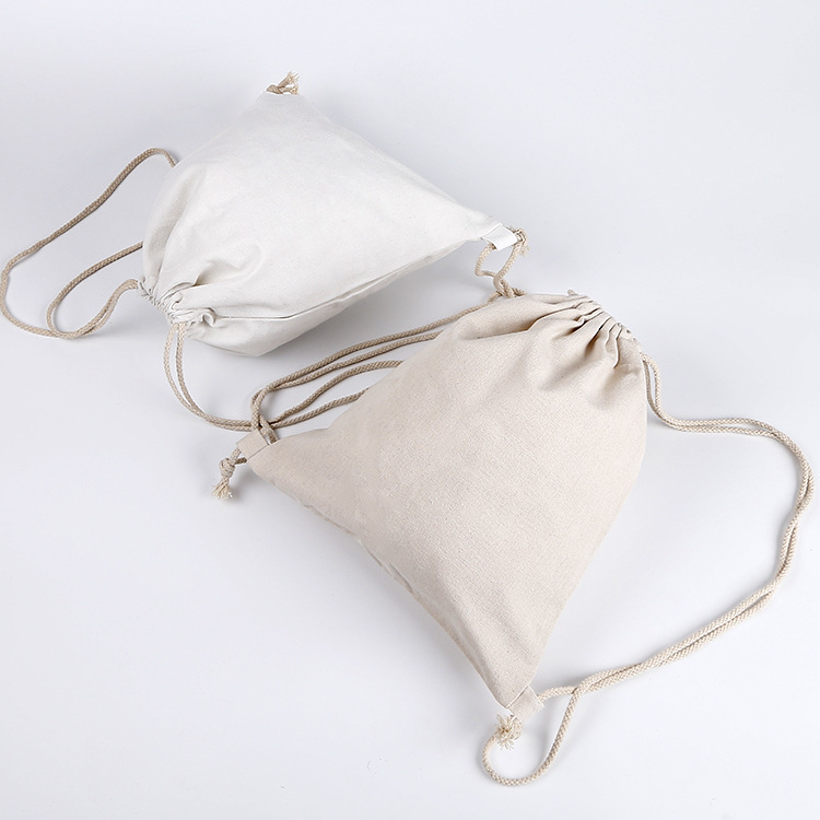 Reusable Cotton Canvas Drawstring Bag