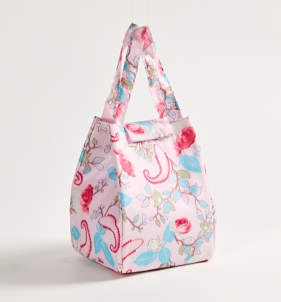 210D Plaid polyester cooler bag