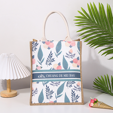 Waterproof Jute Burlap Tote Bag