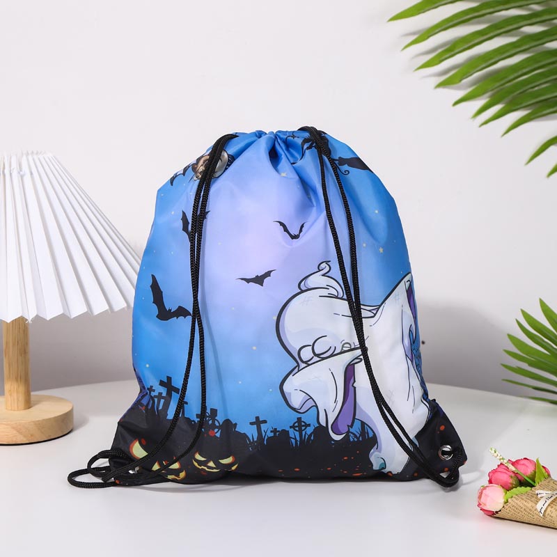 210D Polyester Drawstring Bag with Full Printing