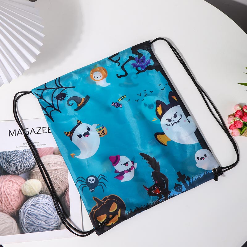 210D Polyester Drawstring Bag with Full Printing