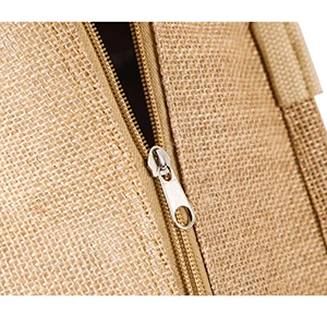 Printed letter Jute Tote Bag