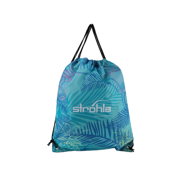 Hawaiian 210D Polyester Drawstring Bag