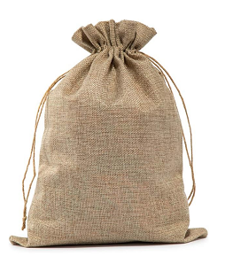 Durable Linen drawstring bag