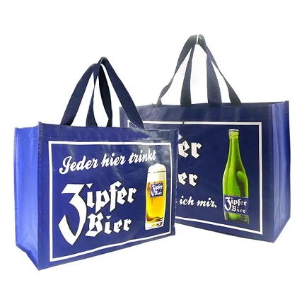 PP woven laminated grocery printed tote bag