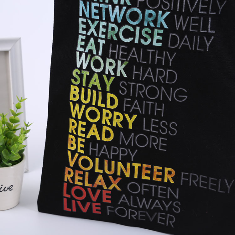 Cotton Canvas Tote Shopping Bag