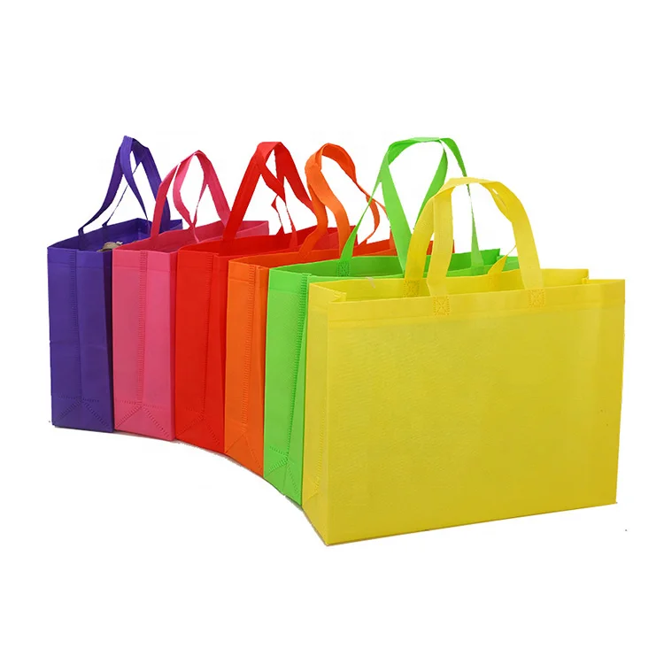Customized logo printing, grocery packaging, handbags, non-woven fabric shopping bags, fast delivery, cheap, multi-color inventory, reusable