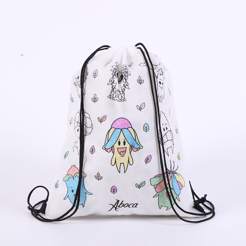 Non Woven Kids Backpack Drawstring Bag