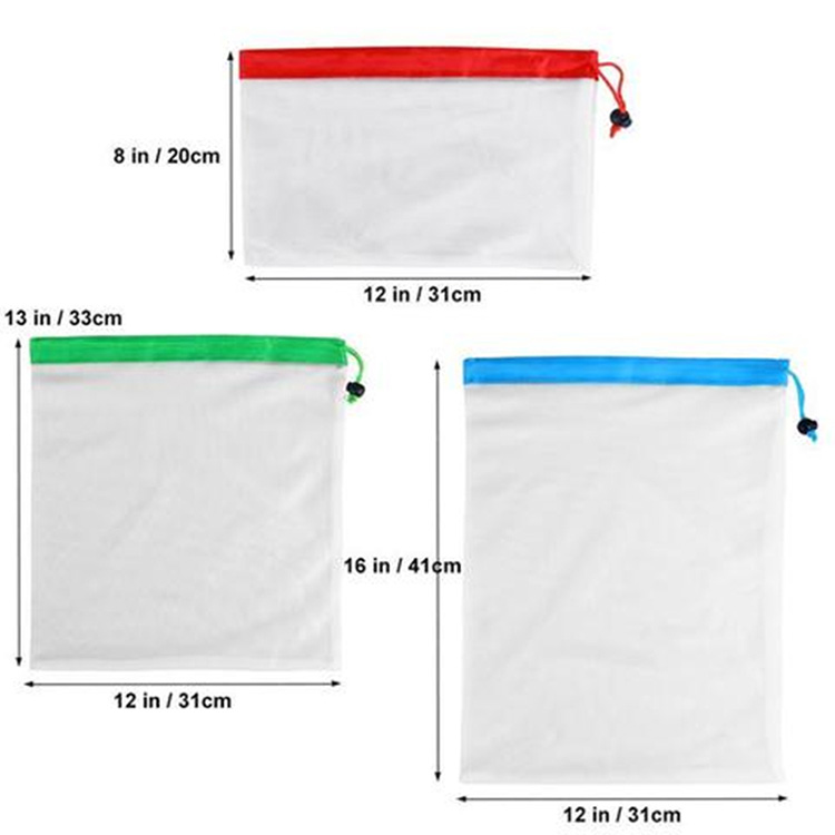 Small Packaging Mesh Drawstring Bag