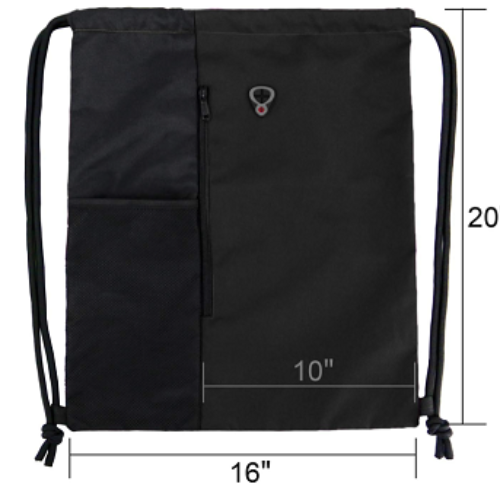 Polyester Multifunctional Sports Drawstring bag