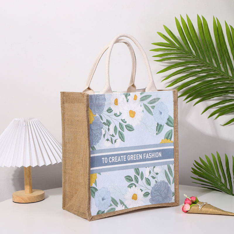 Jute Burlap Tote Bag